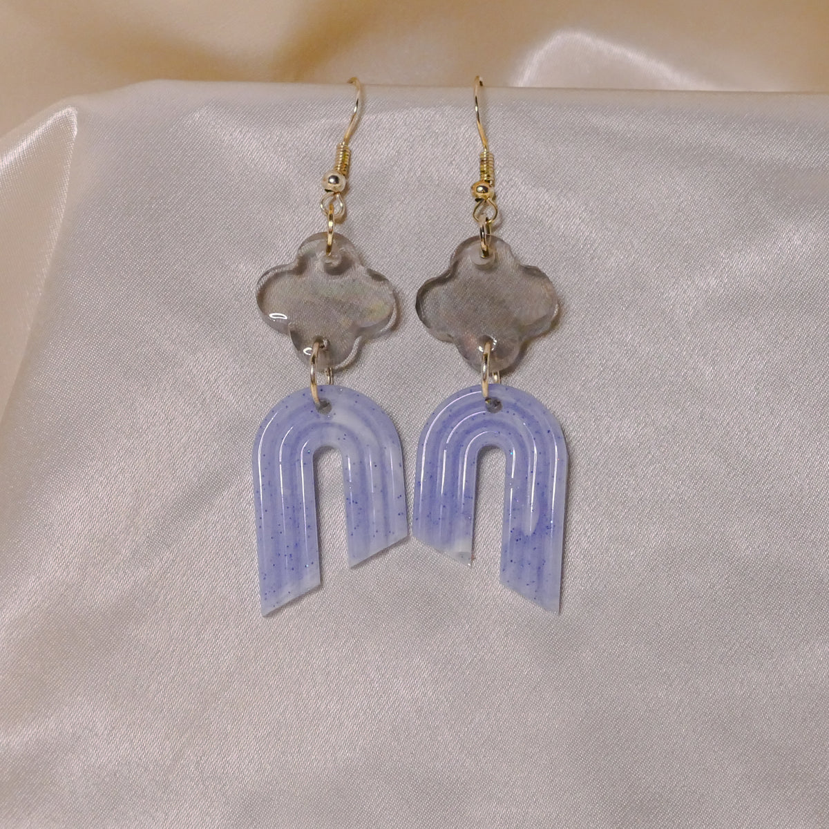 Periwinkle Arch Earrings