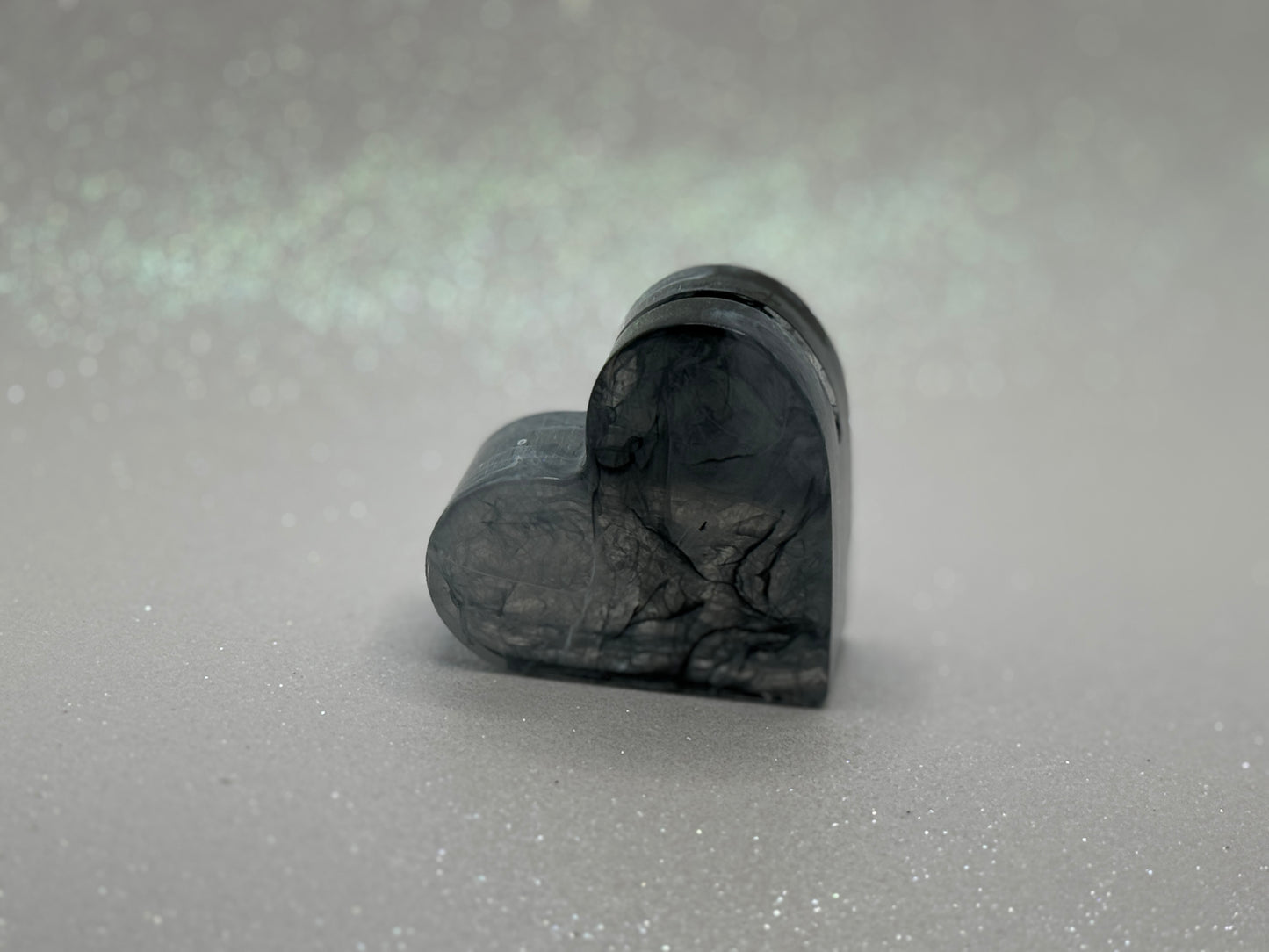 Smoky Gray Heart Picture Holder