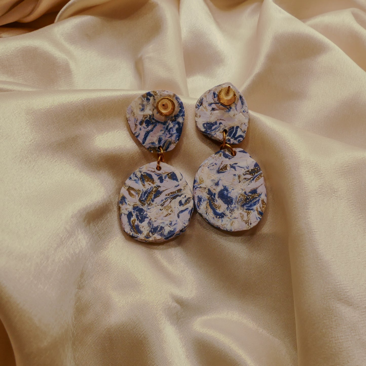 Terrazzo Oval Dangle Earrings
