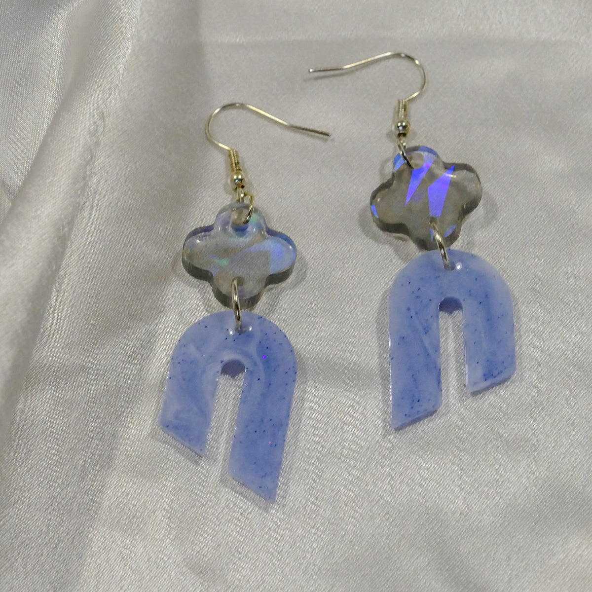 Periwinkle Arch Earrings