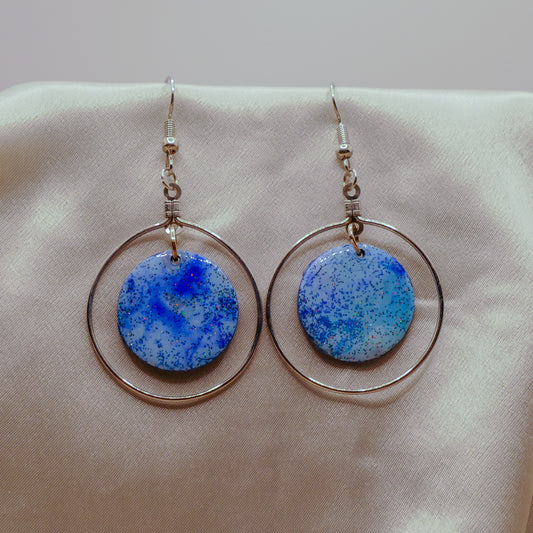 Galaxy Circle Earrings