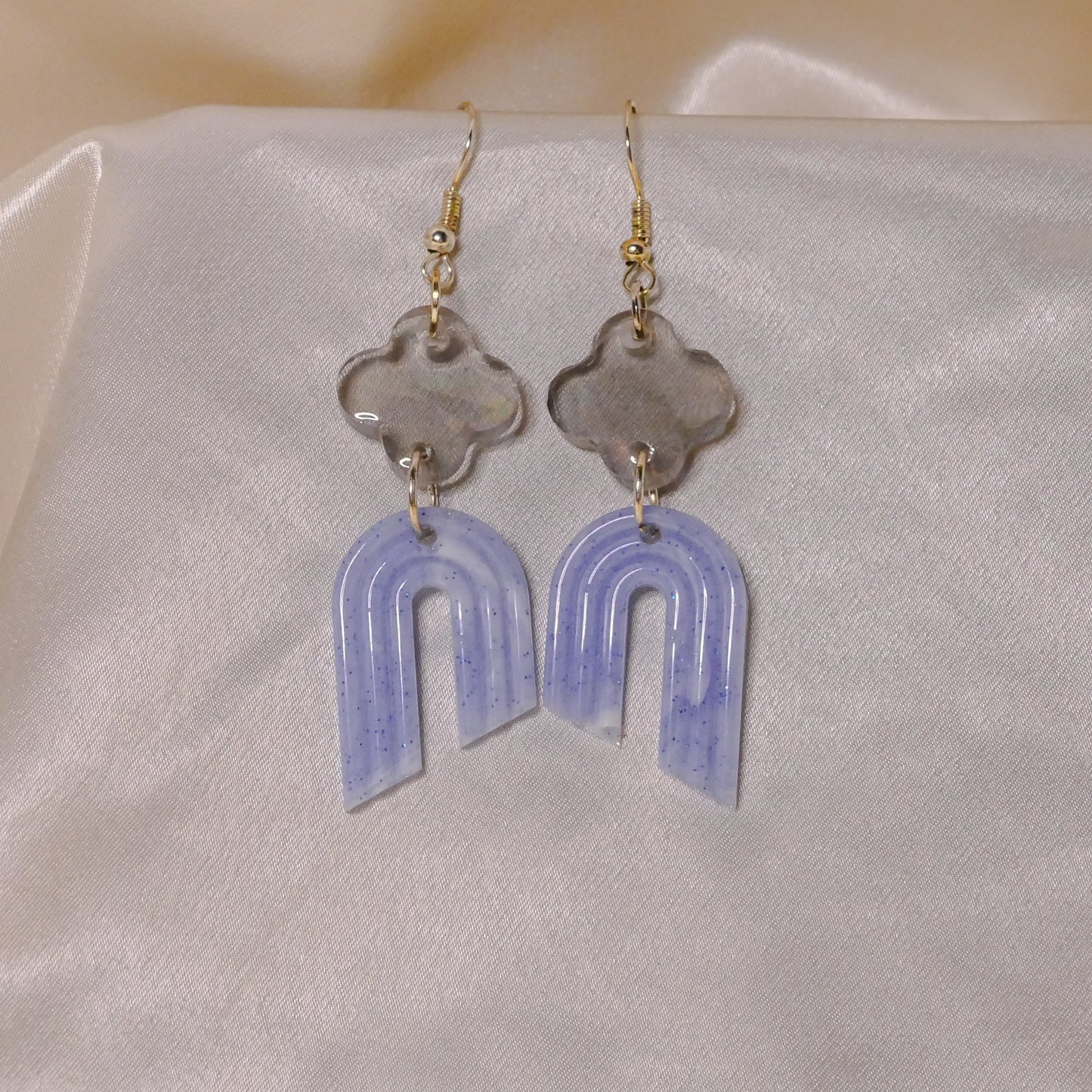 Periwinkle Arch Earrings