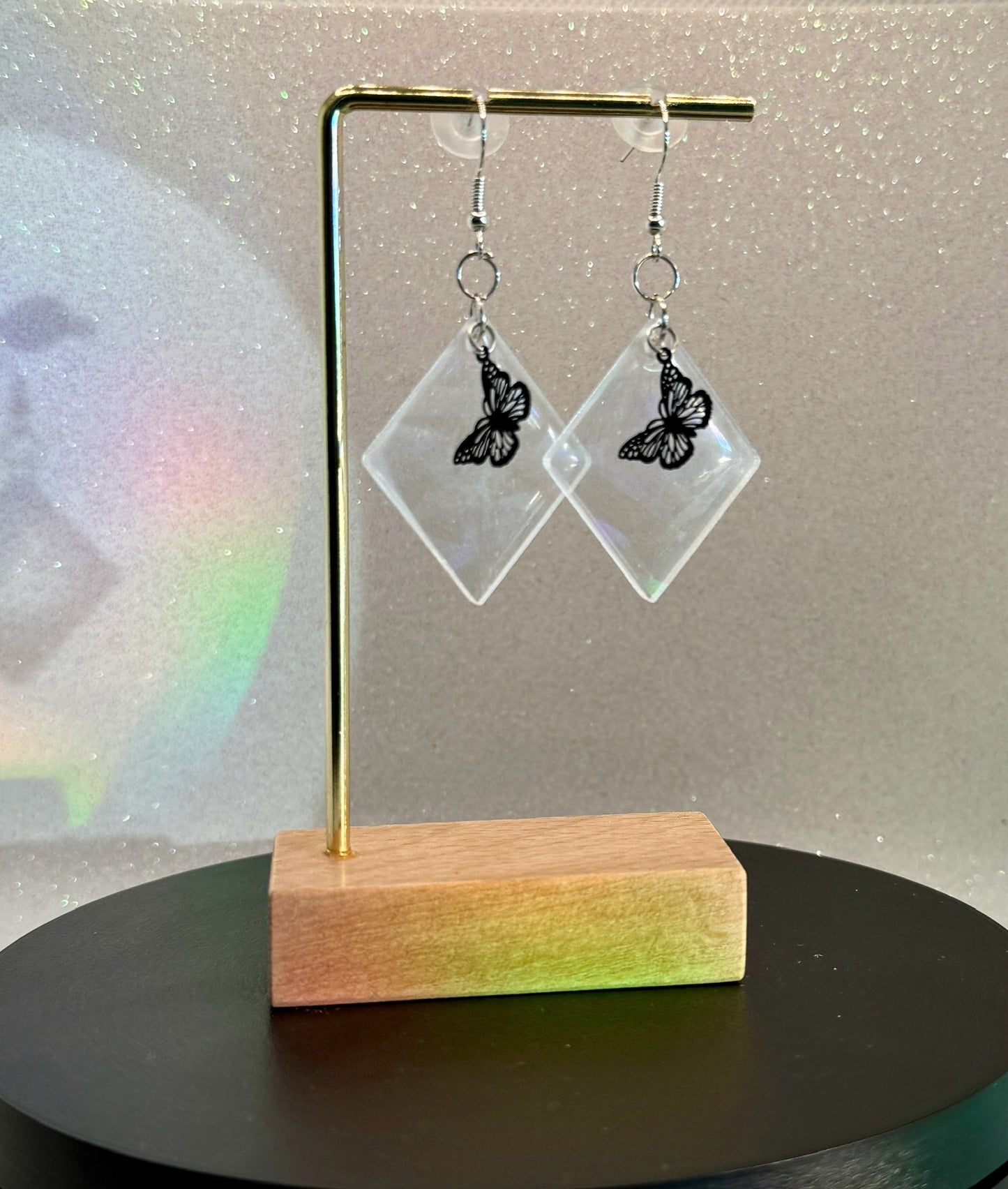 Holographic Butterfly Earrings