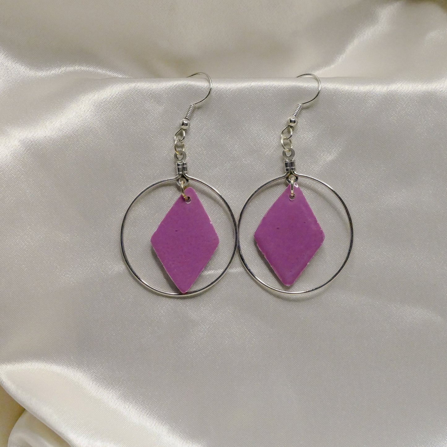 Flower Rhombus Earrings