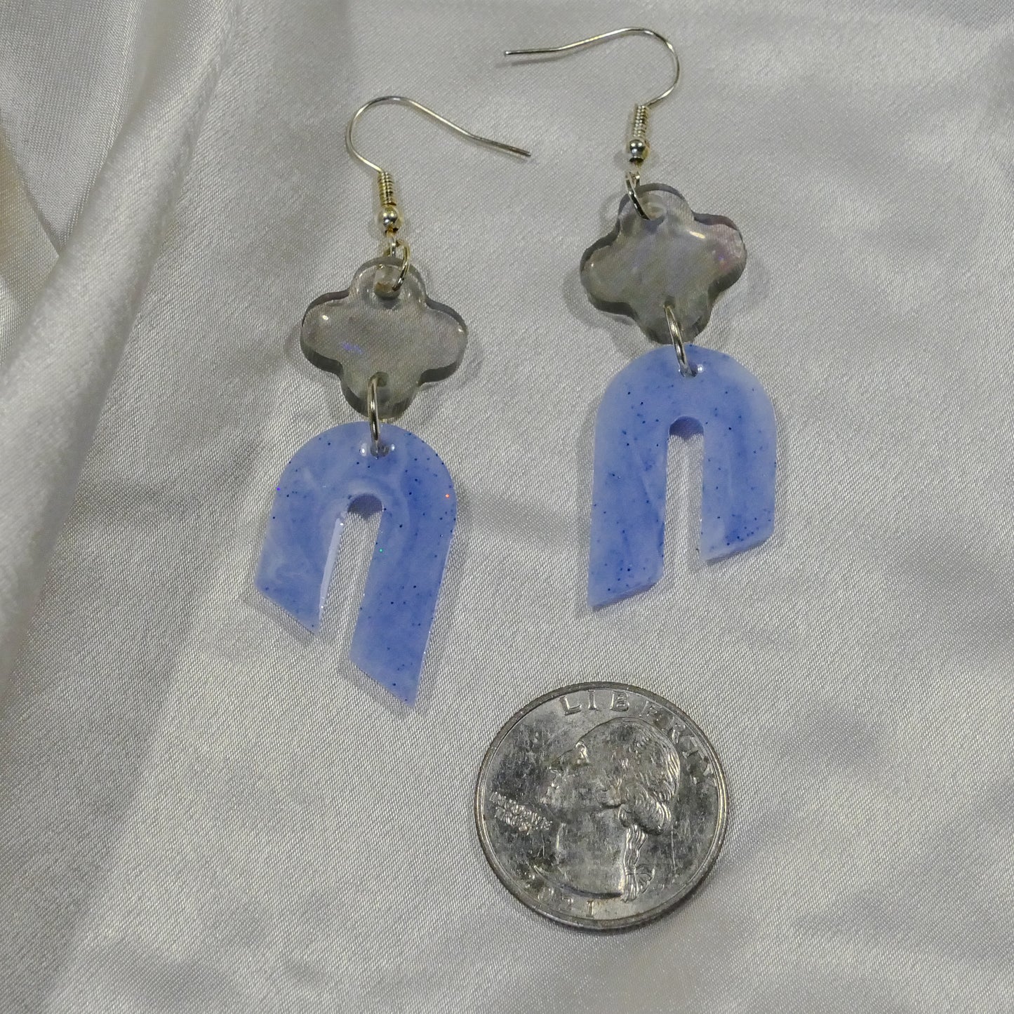 Periwinkle Arch Earrings