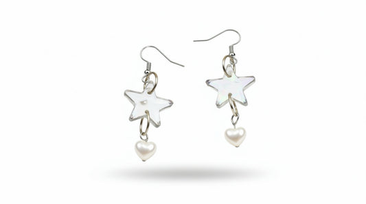 Holographic Star Earrings