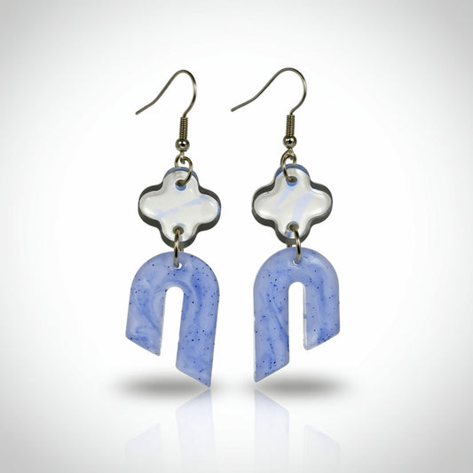 Periwinkle Arch Earrings