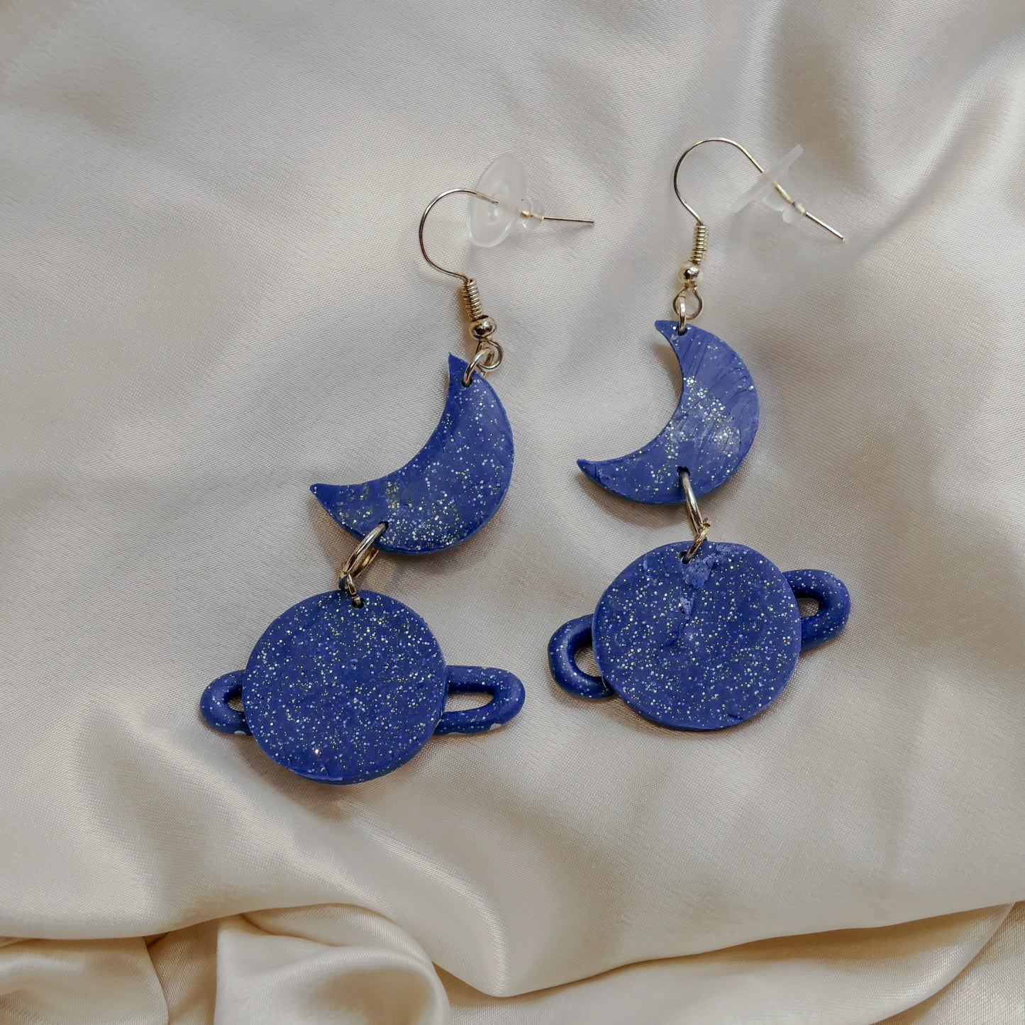 Saturn & Moon Earrings