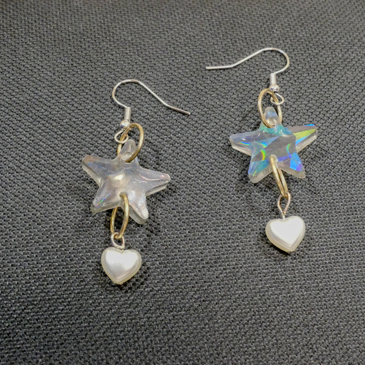 Holographic Star Earrings