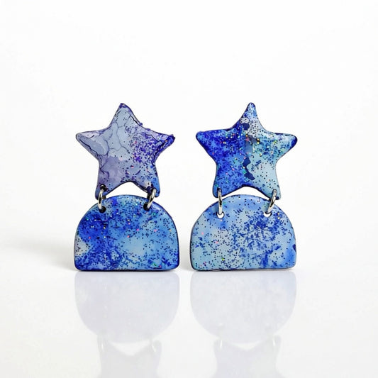 Cosmic Painted Earrings