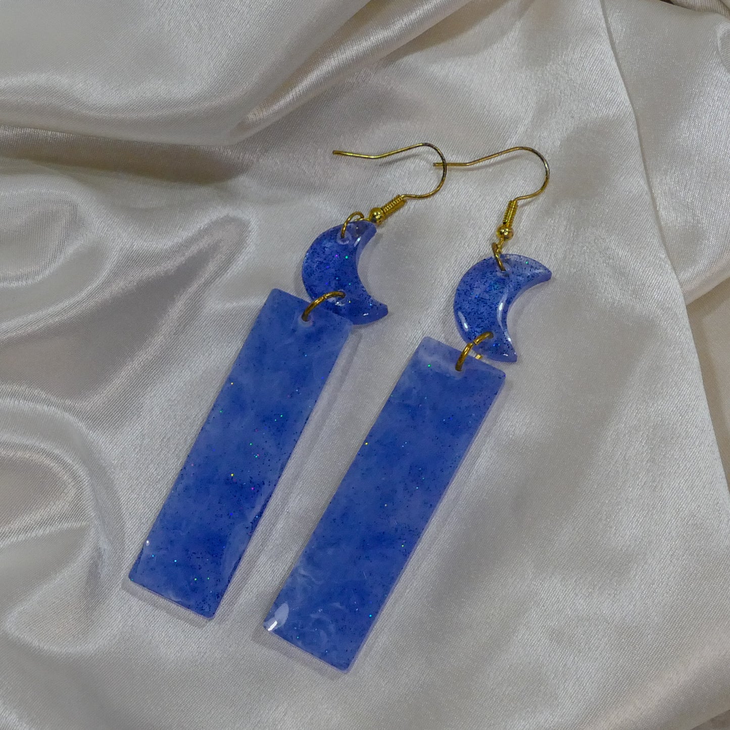 Holographic Moon Phase Earrings