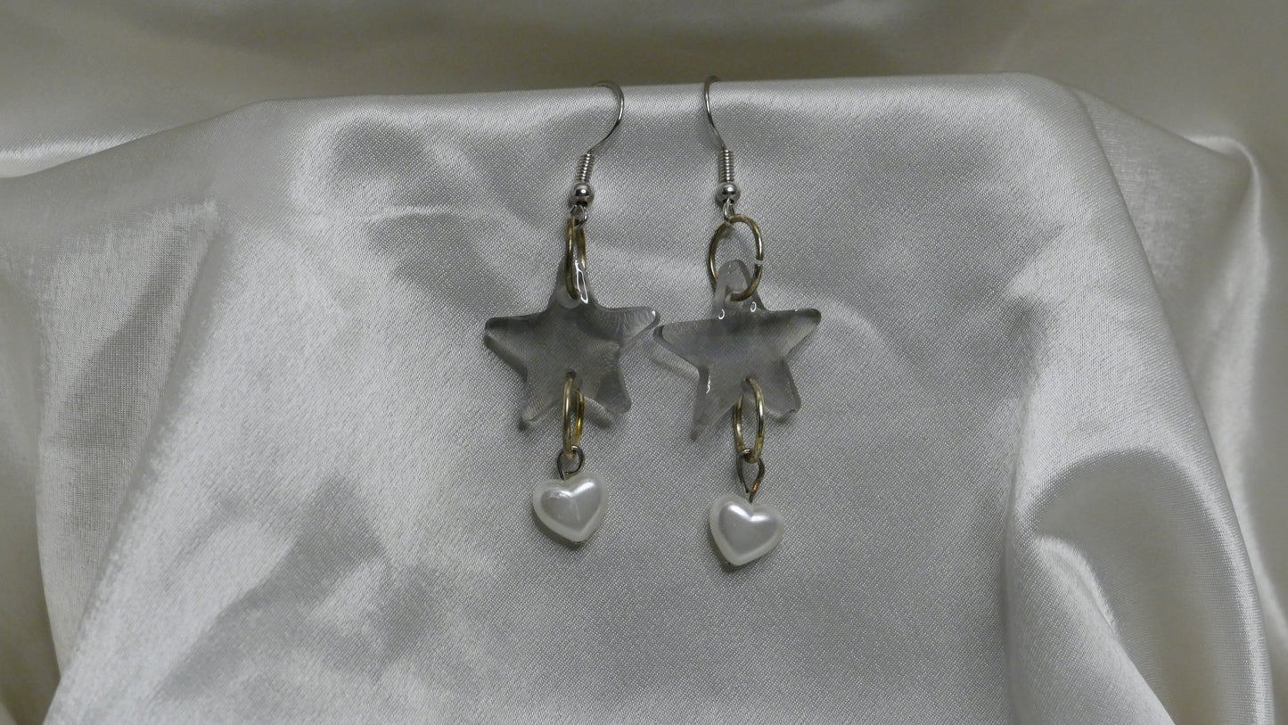 Holographic Star Earrings