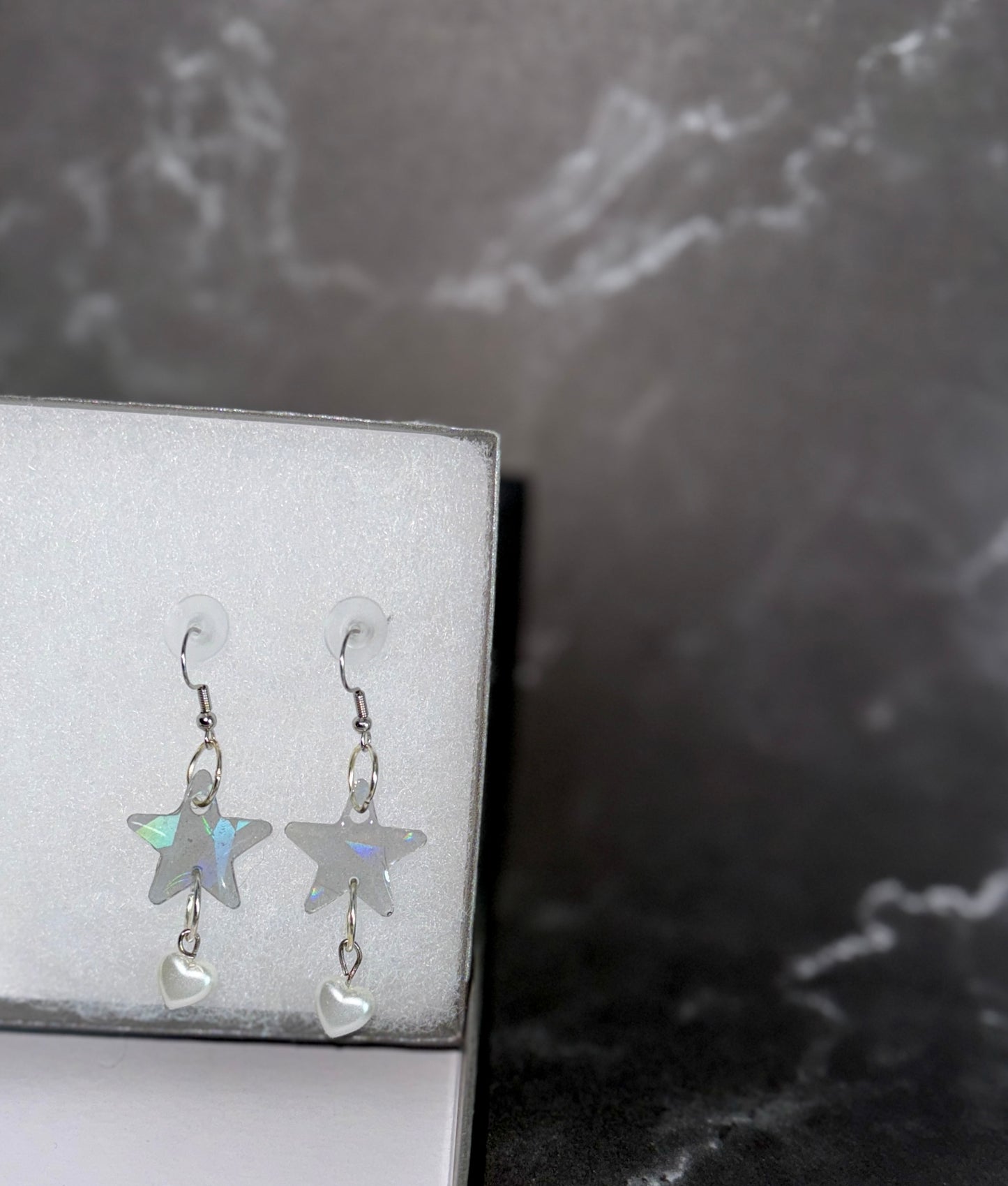 Holographic Star Earrings