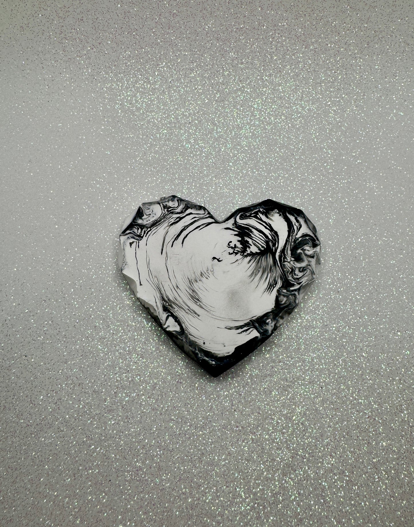 Marbled Heart Decor