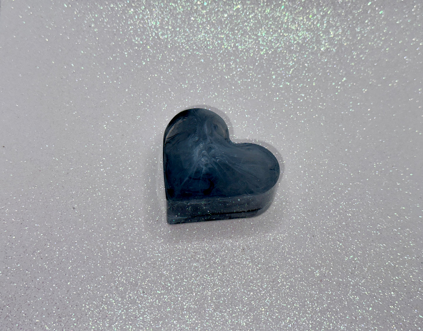 Smoky Gray Heart Picture Holder