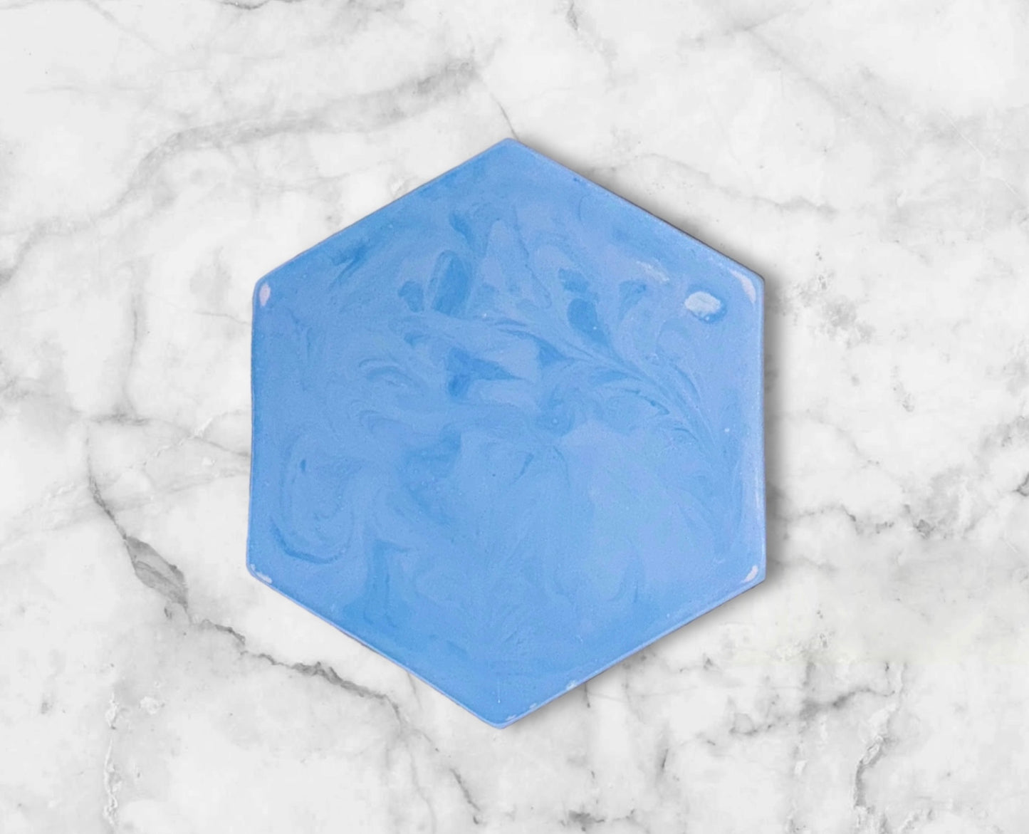 Blue Hexagon Trinket Tray