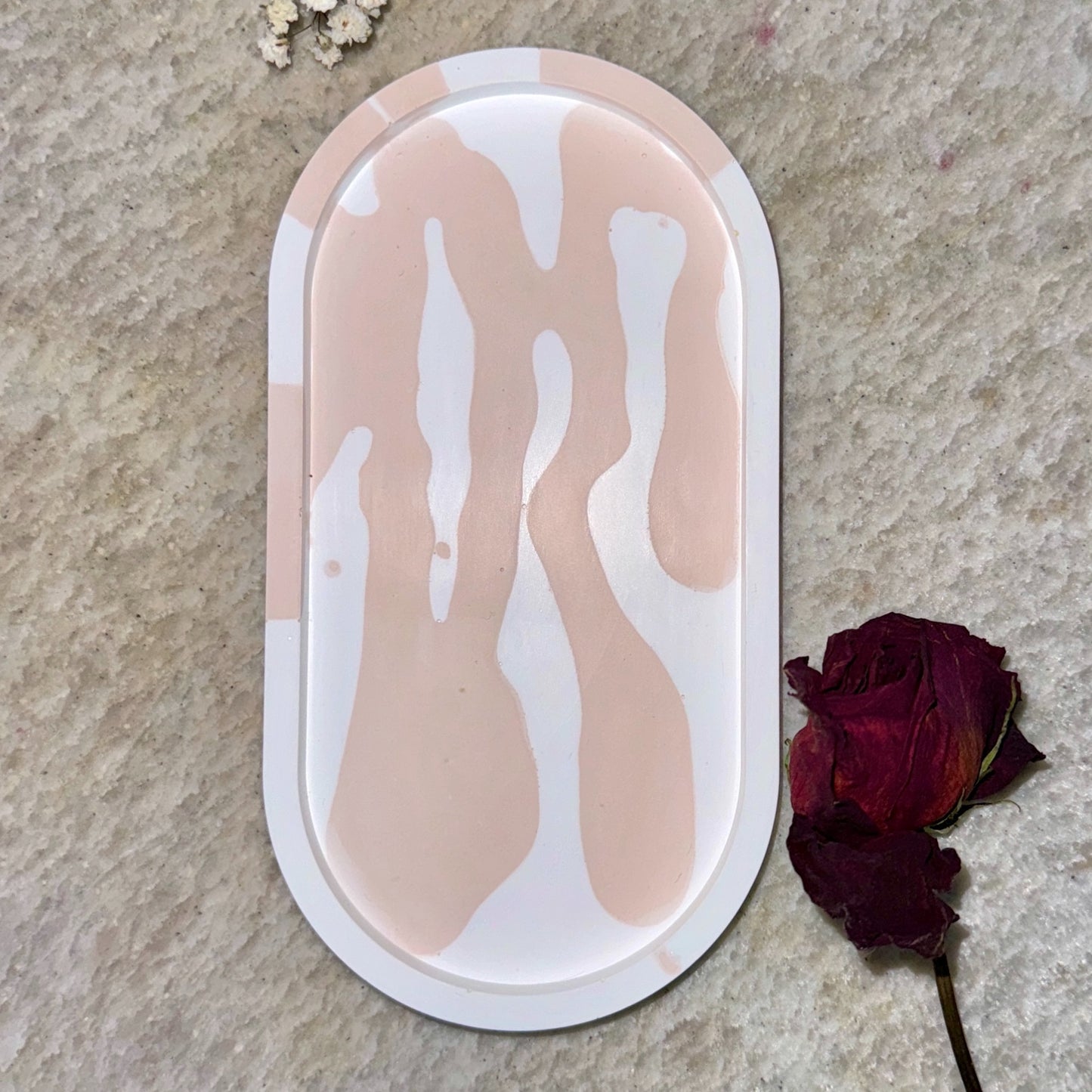 Wavy Floral Trinket Tray