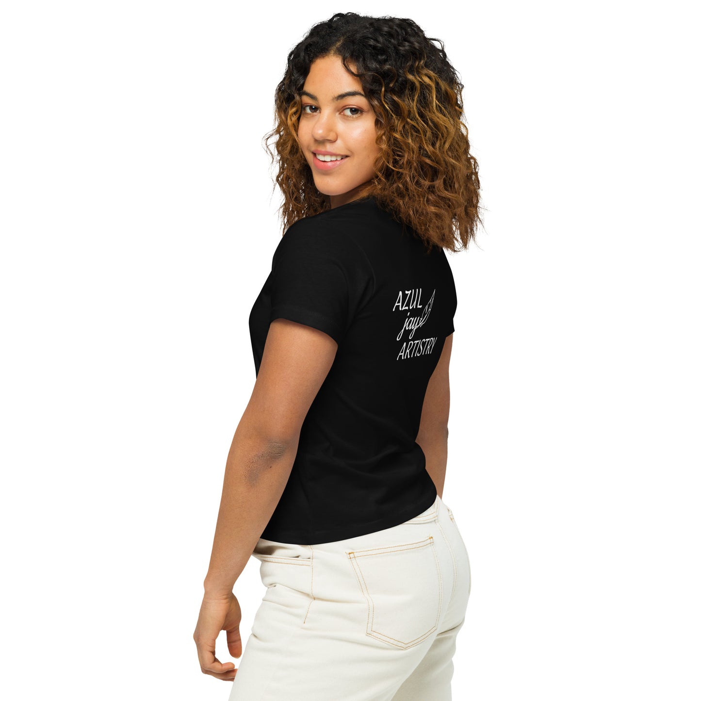 Logo Women’s high-waisted t-shirt