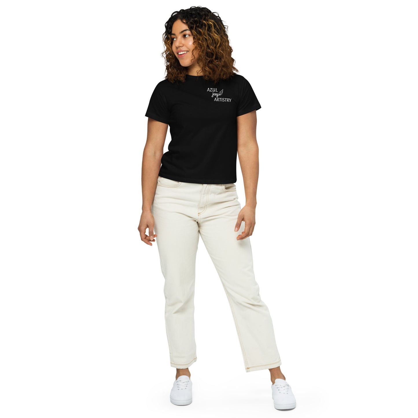 Logo Women’s high-waisted t-shirt