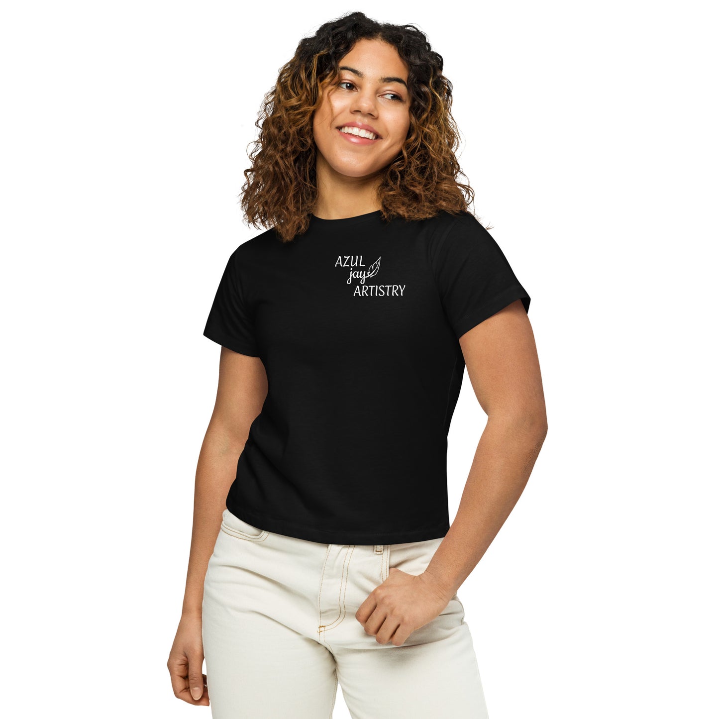 Logo Women’s high-waisted t-shirt