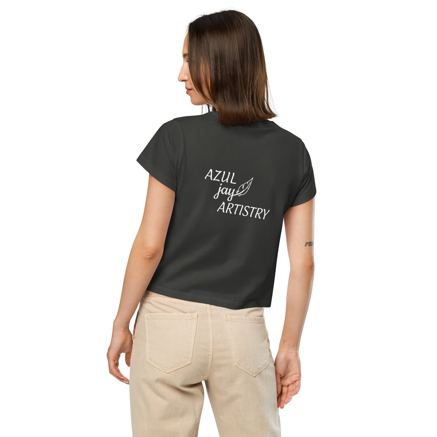 Logo Women’s high-waisted t-shirt