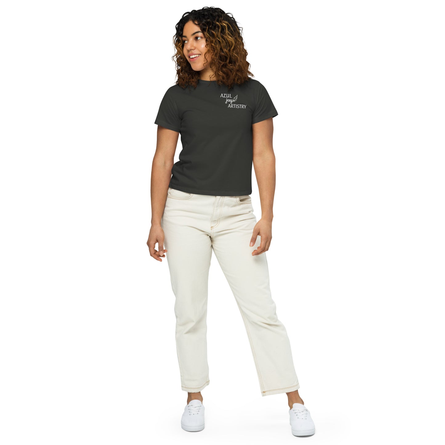 Logo Women’s high-waisted t-shirt