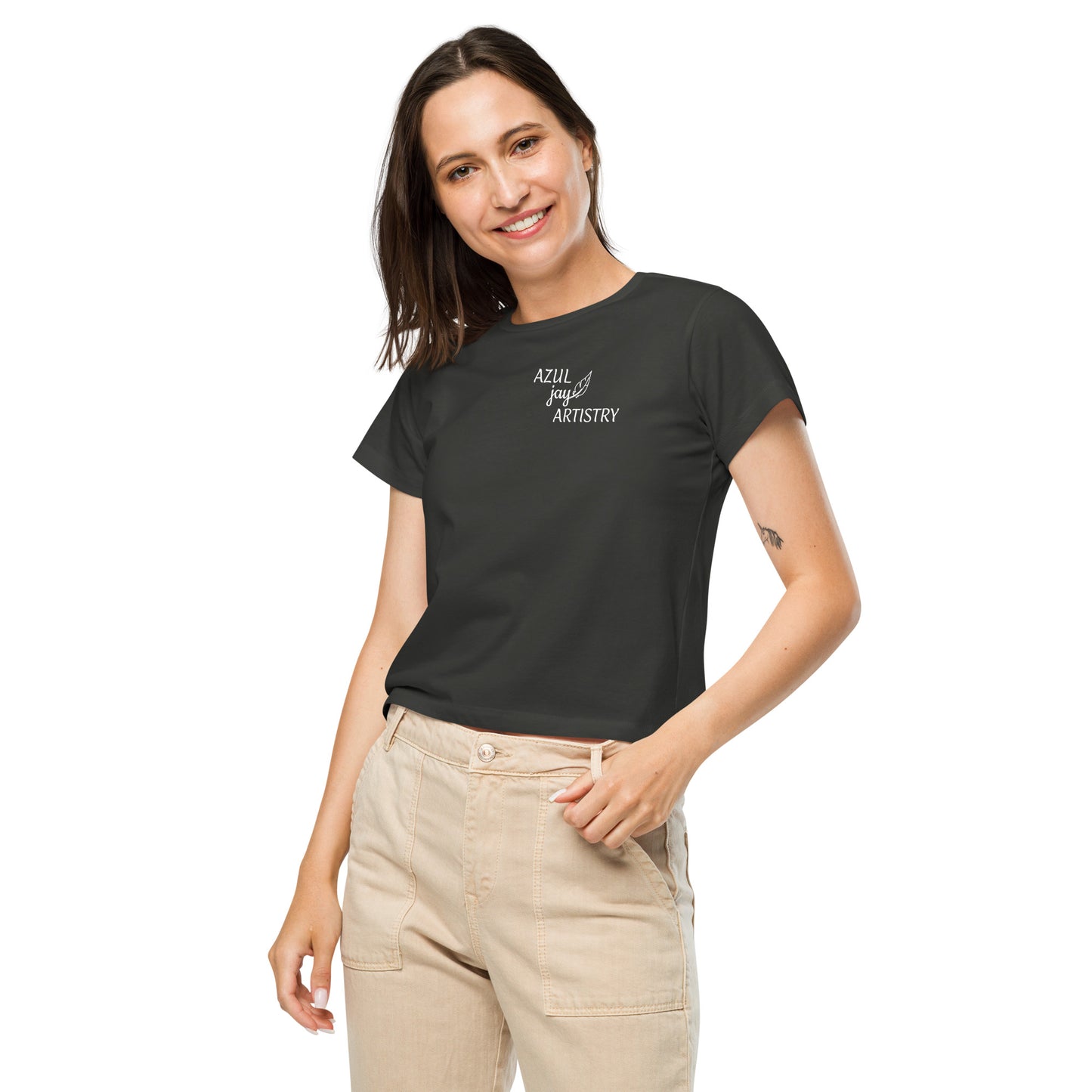 Logo Women’s high-waisted t-shirt