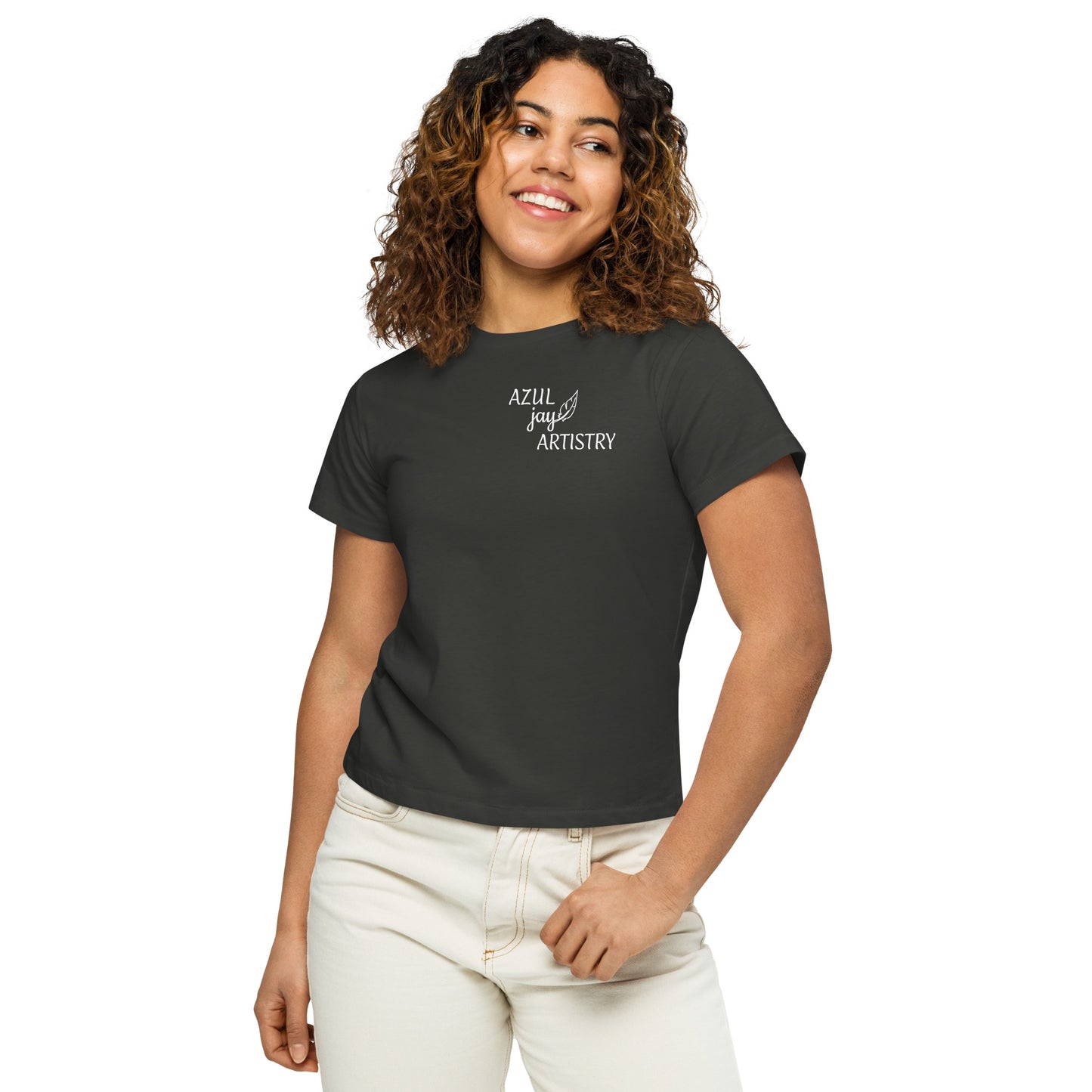 Logo Women’s high-waisted t-shirt